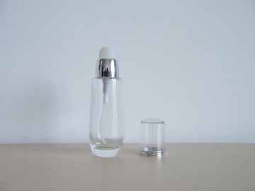 25ml, das leere Glasflaschen für Grundlagen-Kosmetik mit GEWICHT Pumpe u. Kappe spritzt